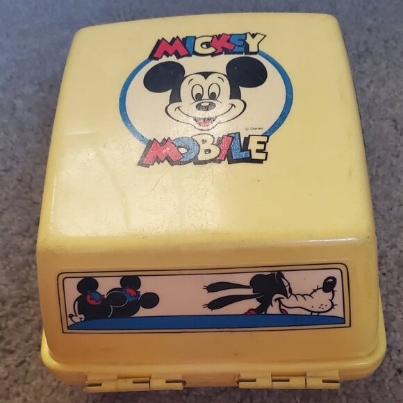Disney Mickey Mouse Mobile Lunchbox Selandia Designs With Thermos No Strap - Picture 2 of 5
